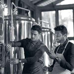 Two gents brewing